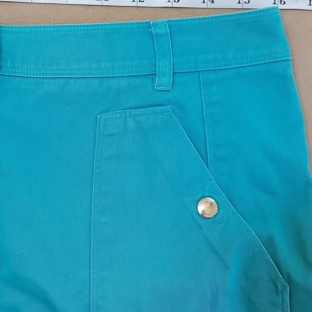 Jones New York Sport Teal Bermuda Shorts Size 10 Petite EUC